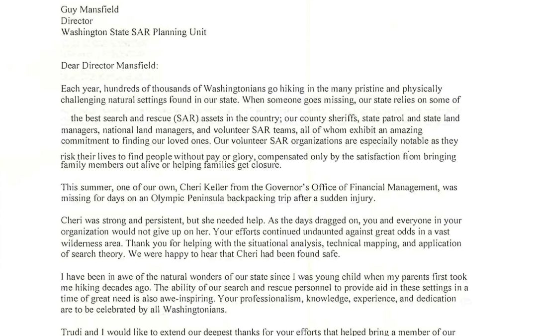 Thank You from Governor Inslee